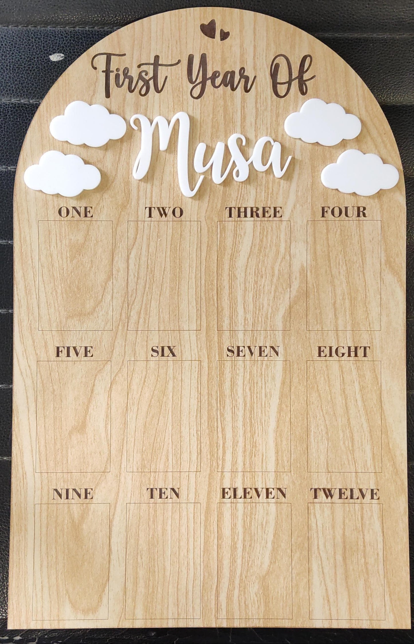 Baby’s Monthly Moments Photo Board