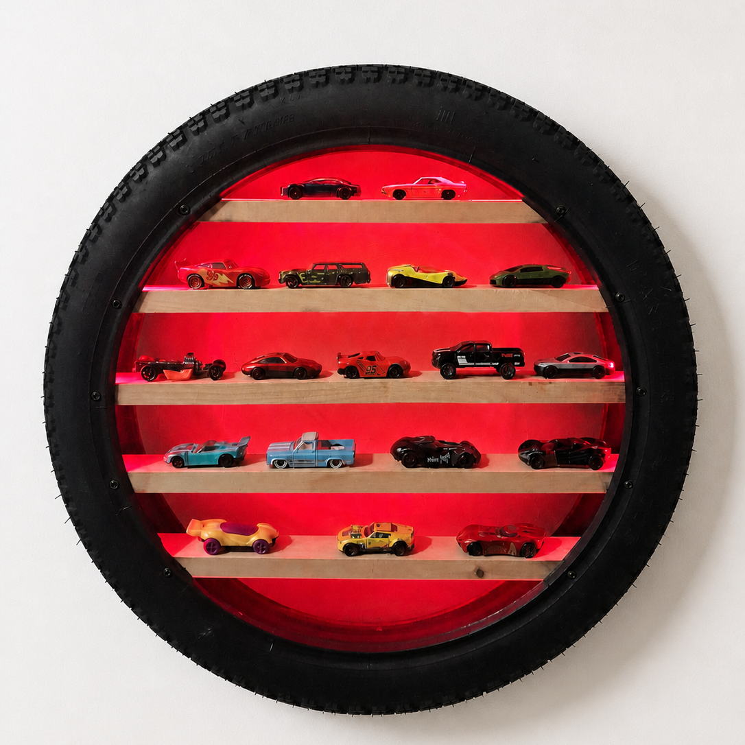 The Wheel Garage - Tyre Toy Car Display Shelf