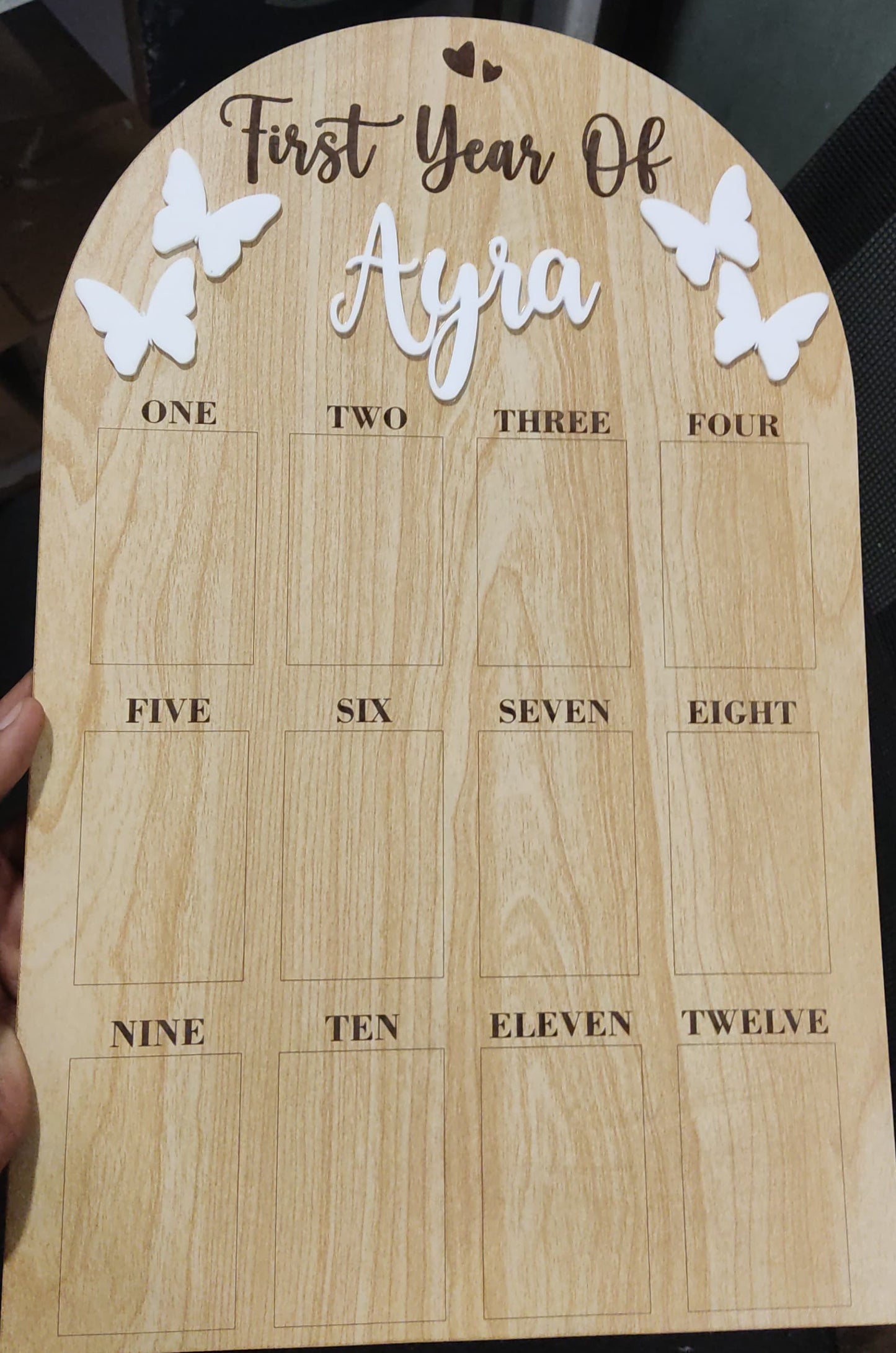 Baby’s Monthly Moments Photo Board