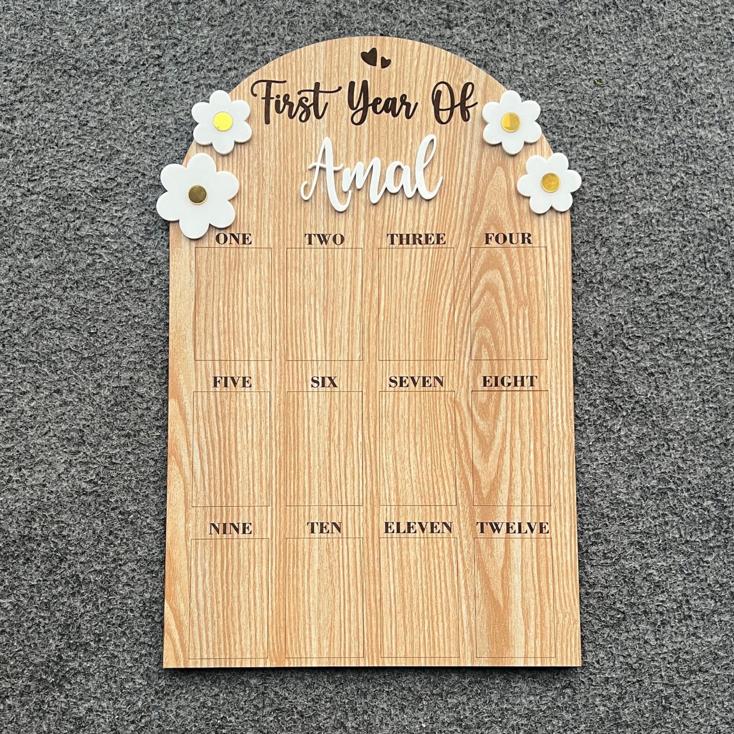 Baby’s Monthly Moments Photo Board