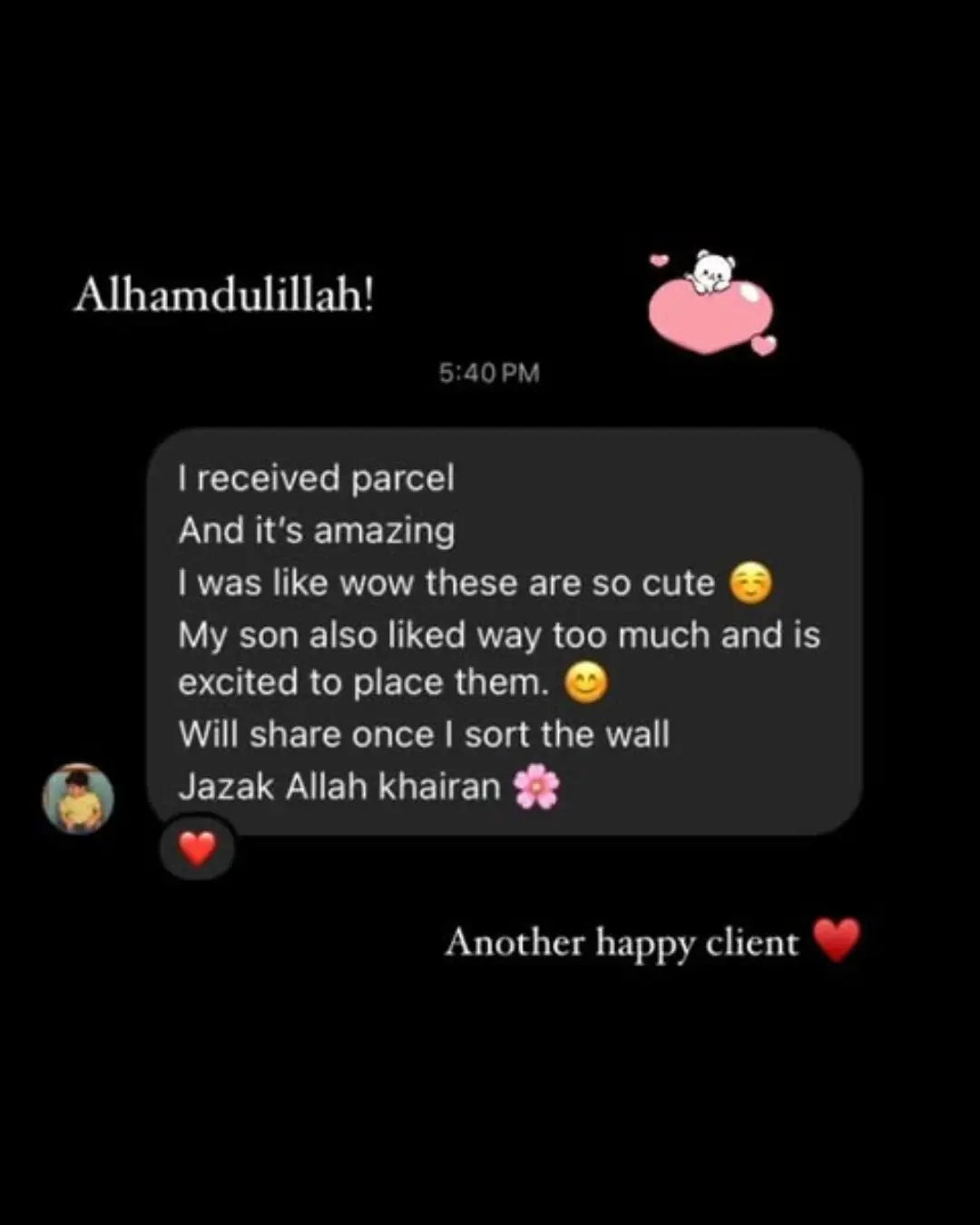 Customer review from The Holo Store