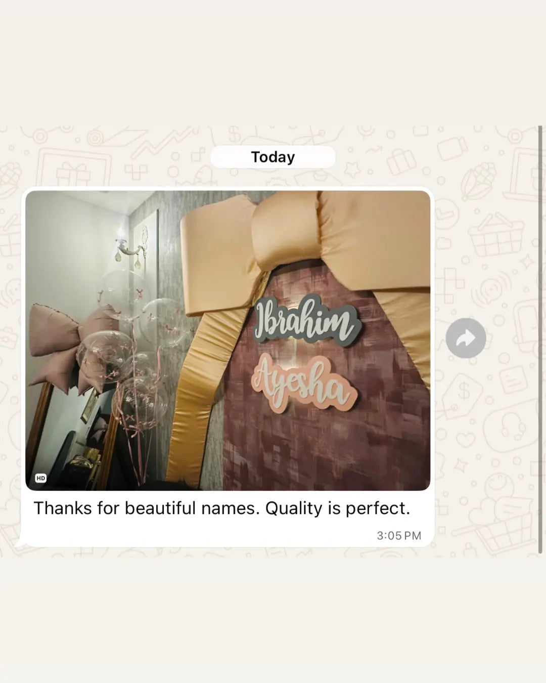 Customer review from The Holo Store
