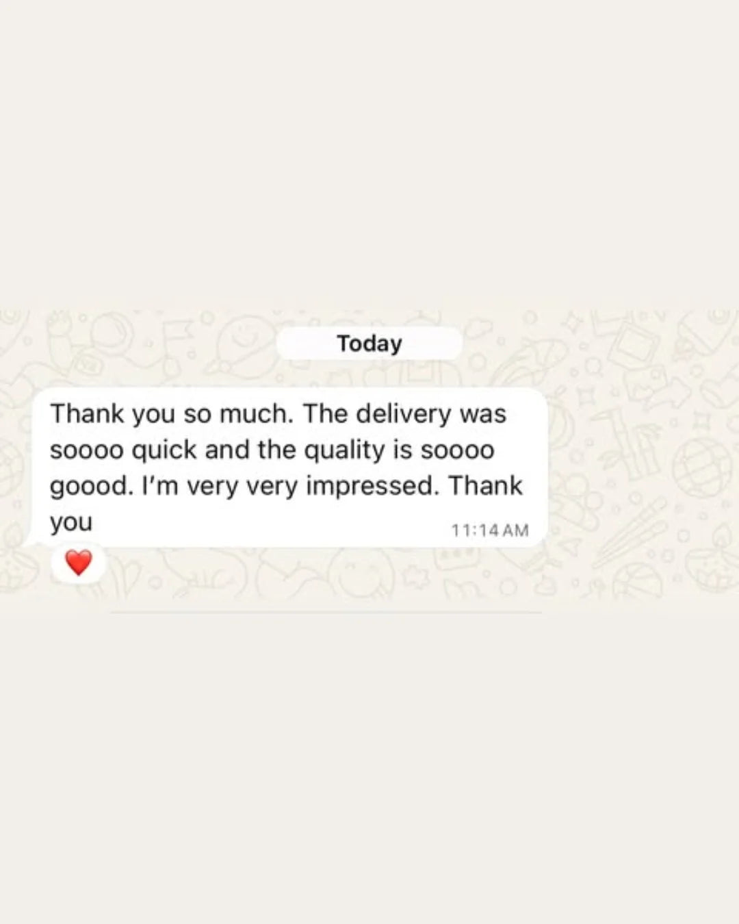 Customer review from The Holo Store