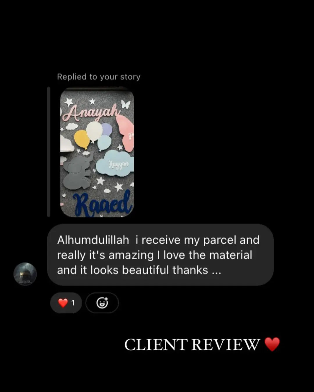 Customer review from The Holo Store
